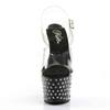 Pleaser - STARDUST708 Sandale à bride à la cheville, Pole dance chaussures - Chaussures de pole dance - Noir Product image